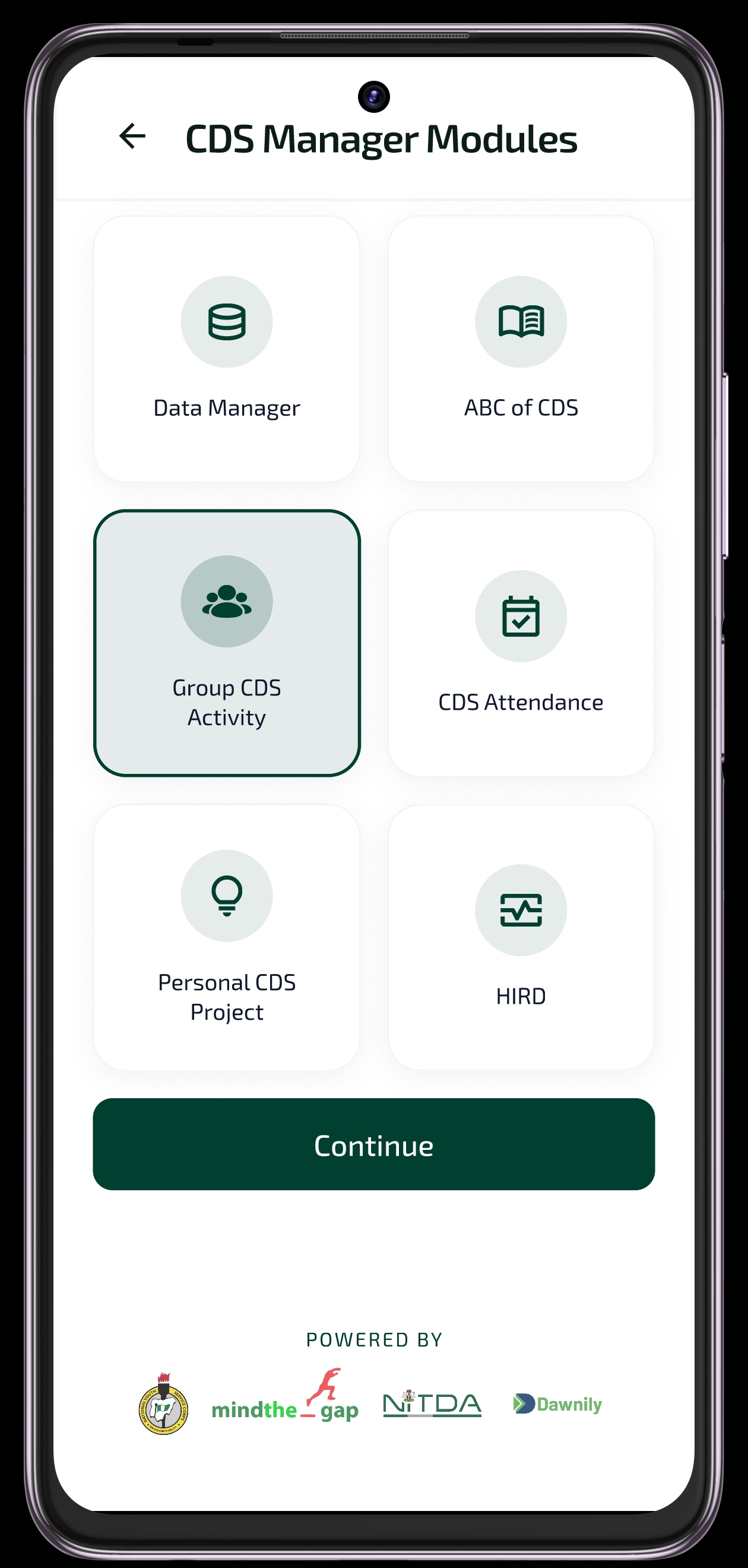 NYSC CDS Manager modules overview